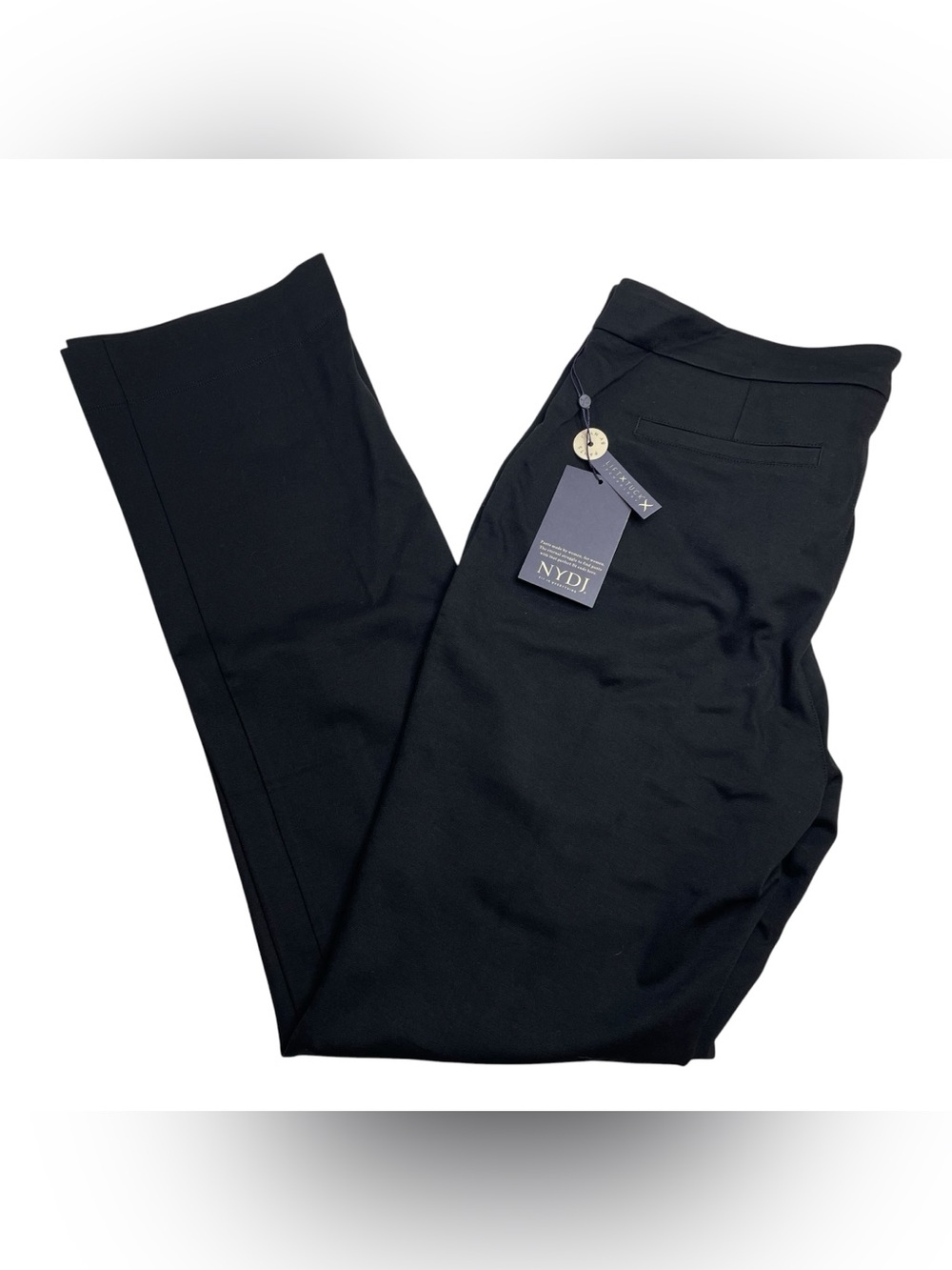 NYDJ Slim Trouser Pants in Black Dress Pants Size 12 New NWT - Picture 1 of 7